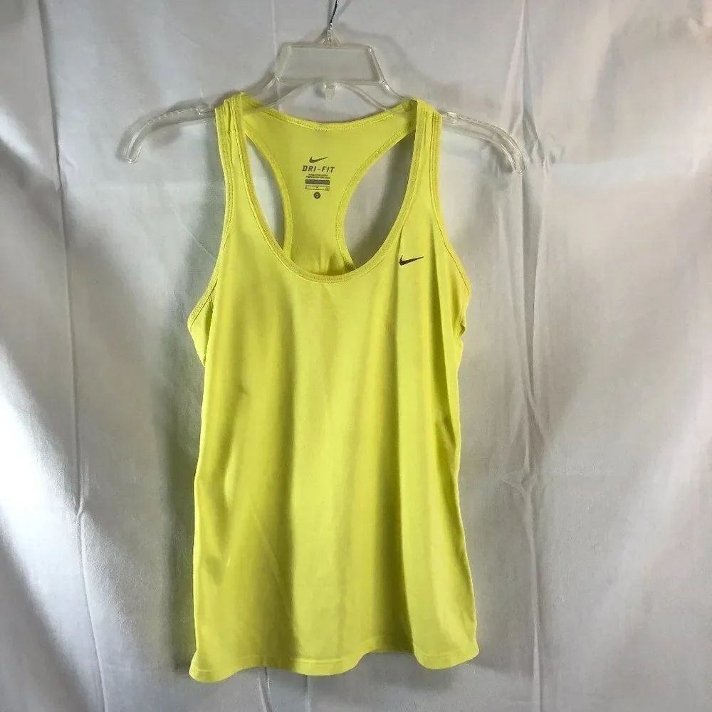 Women’s Yellow Nike Dri-Fit Tank Top Size S SB